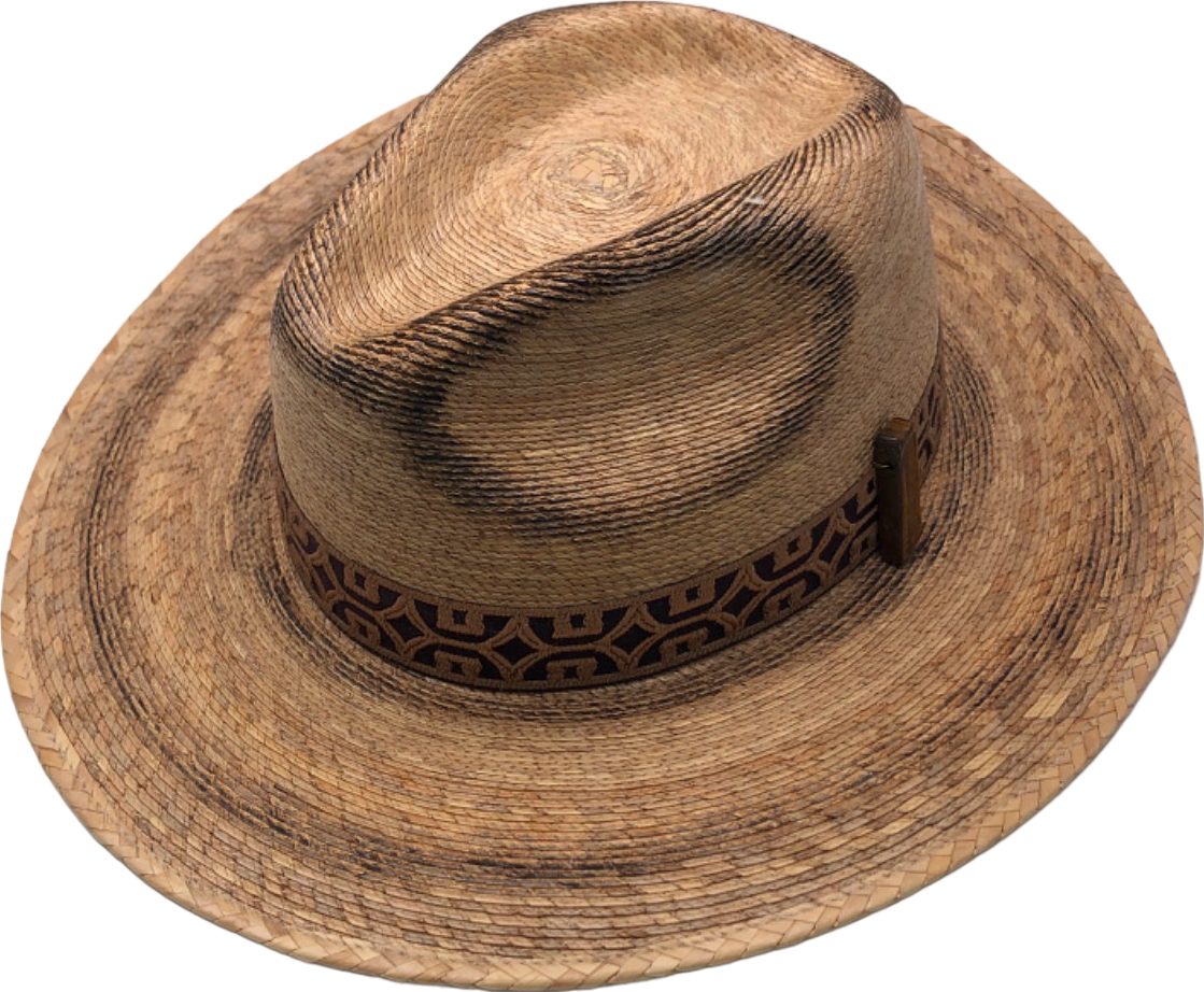 Marma Hats Natural Straw Cowboy Hat UK M