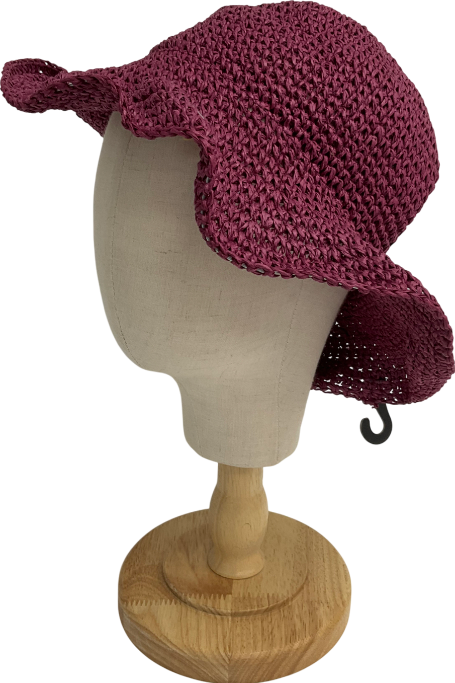 MANGO Purple Natural Fibre Hat One Size