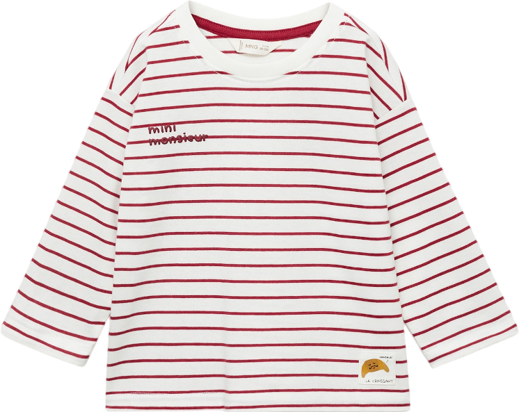 MANGO White Printed Long Sleeve T-shirt 2 Years