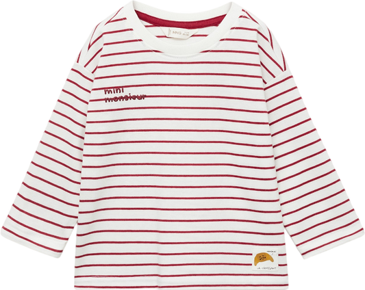 MANGO White Printed Long Sleeve T-shirt 2 Years