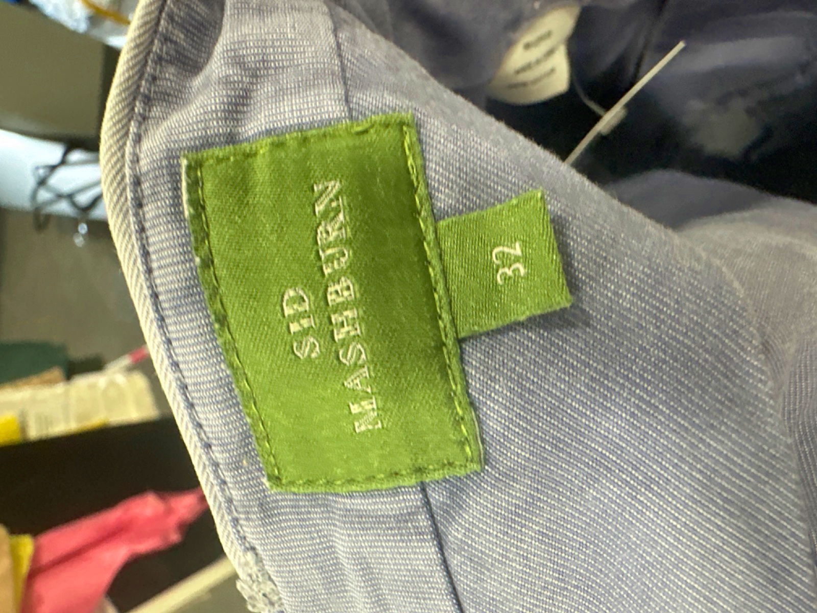 Sid Mashburn Blue Cotton Shorts UK W32