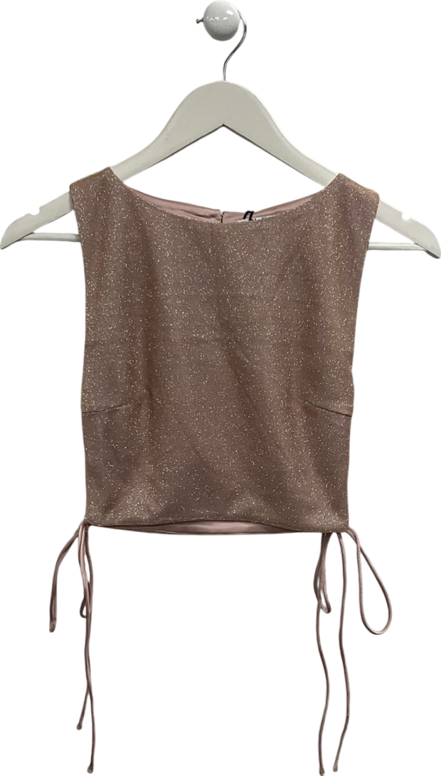 SLA the label Nude Lou Lace Up Top UK S