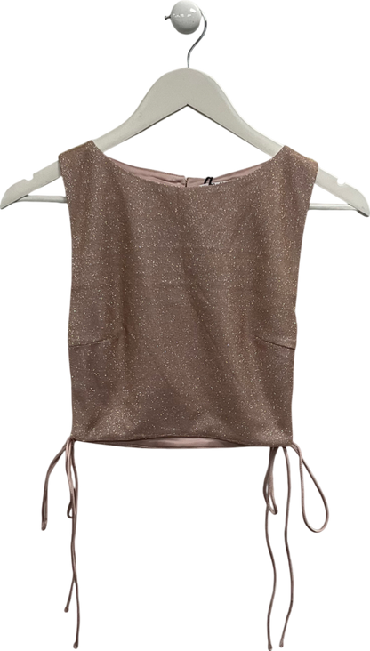 SLA the label Nude Lou Lace Up Top UK S