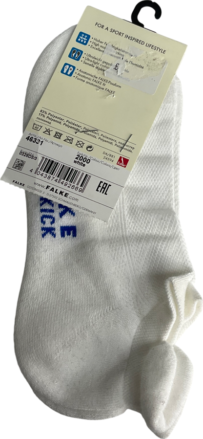 Falke White Cool Kick Sock UK 5 EU 38 👠