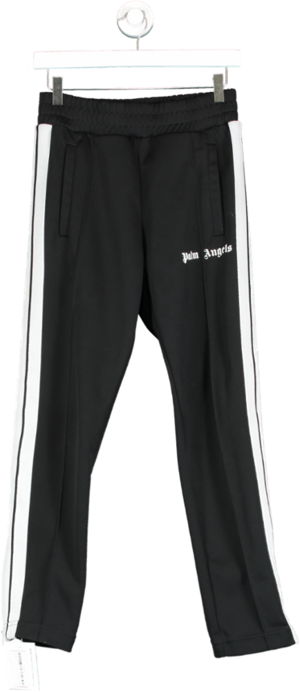Palm Angels Black Logo Stripe Track Pants UK S