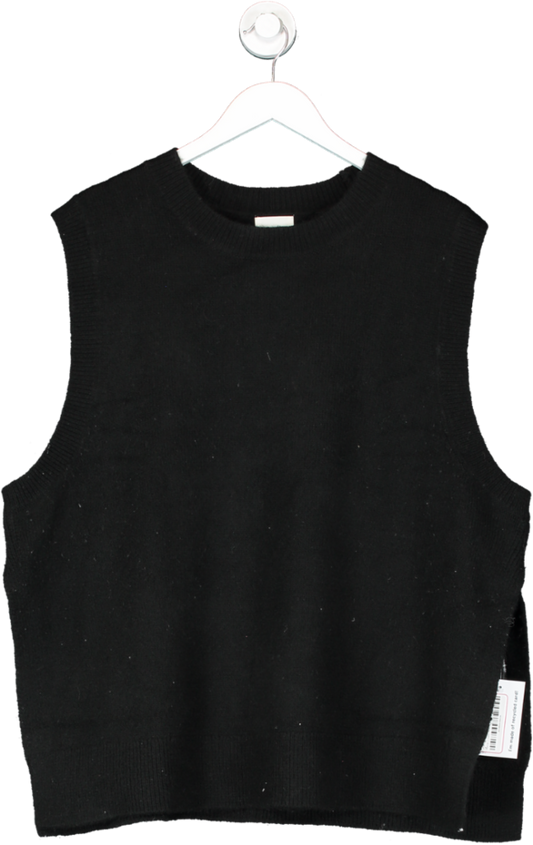 H&M Black Sleeveless Knitted Tunic UK L