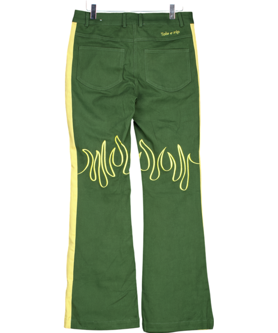 HOUSE OF SUNNY Green Pamela Pants UK 8