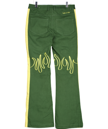 HOUSE OF SUNNY Green Pamela Pants UK 8