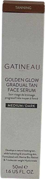 gatineau Eau Golden Glow Gradual Tan Face Serum  - Medium/dark 50ml