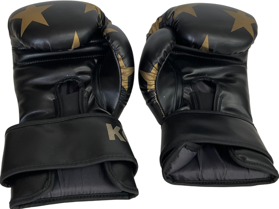 kobox Black Star Print Boxing Gloves One Size