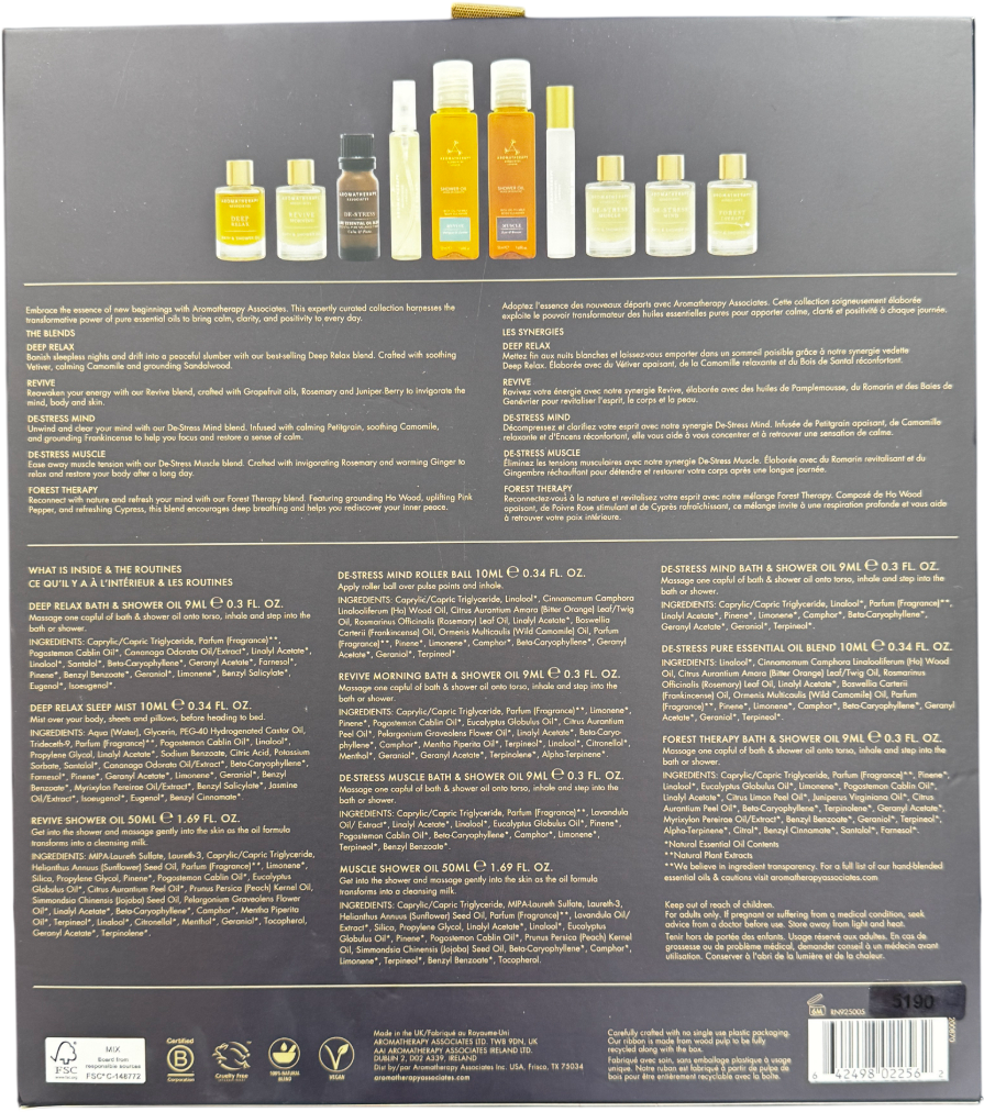 Aromatherapy Associates The Ultimate Selfcare Bath & Body Heroes Gift Set - 10 ITEMS
