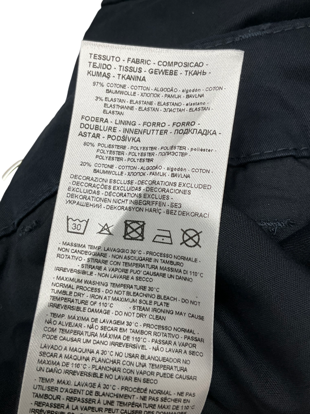 Armani Exchange Blue Bermuda Shorts W30