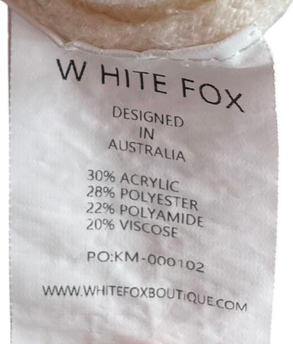 White Fox White Aligned With You Knit UK L/XL