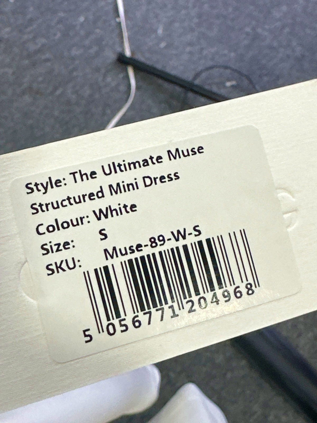OddMuse White The Ultimate Muse Structured Mini Dress UK S