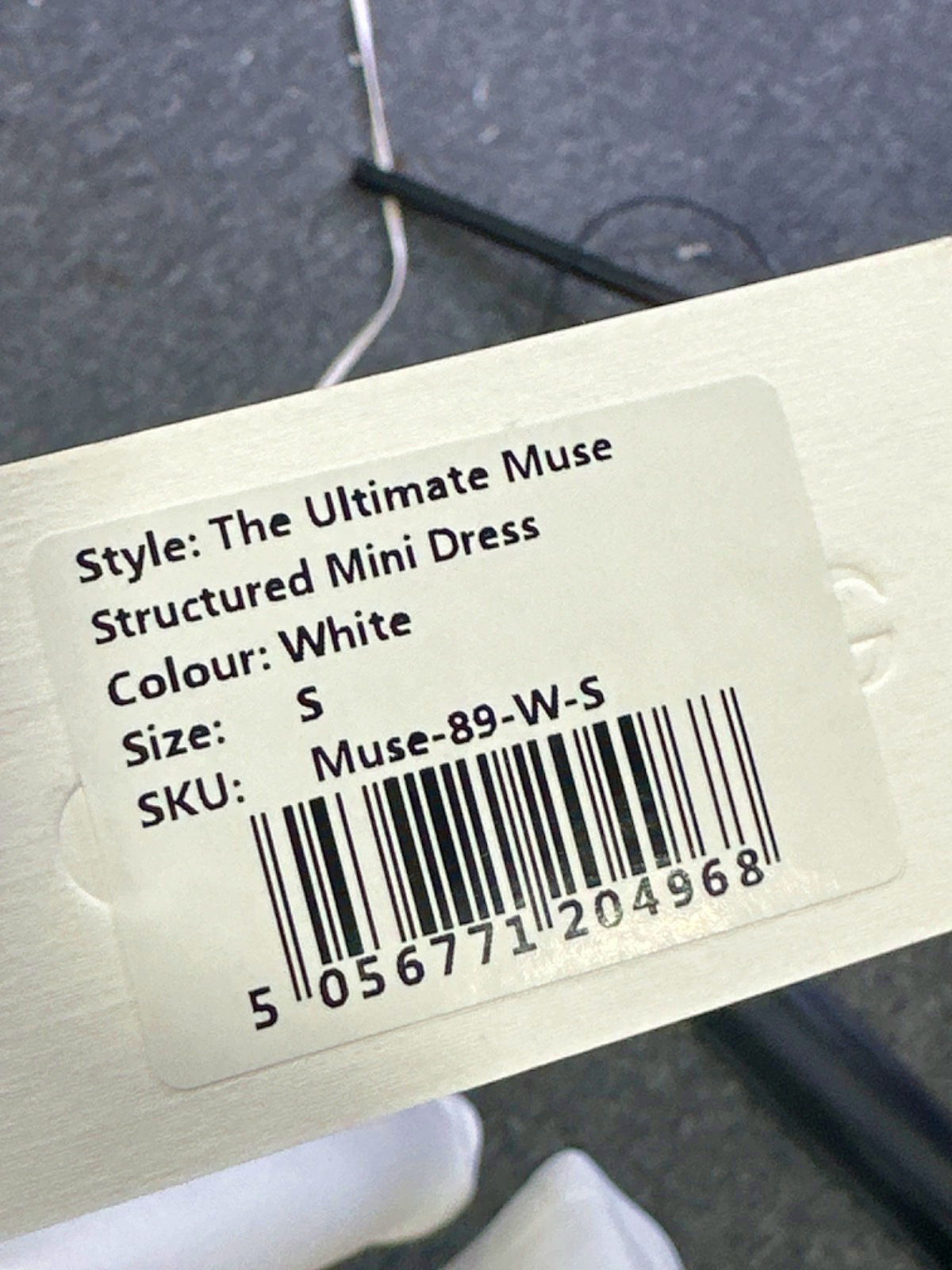 OddMuse White The Ultimate Muse Structured Mini Dress UK S