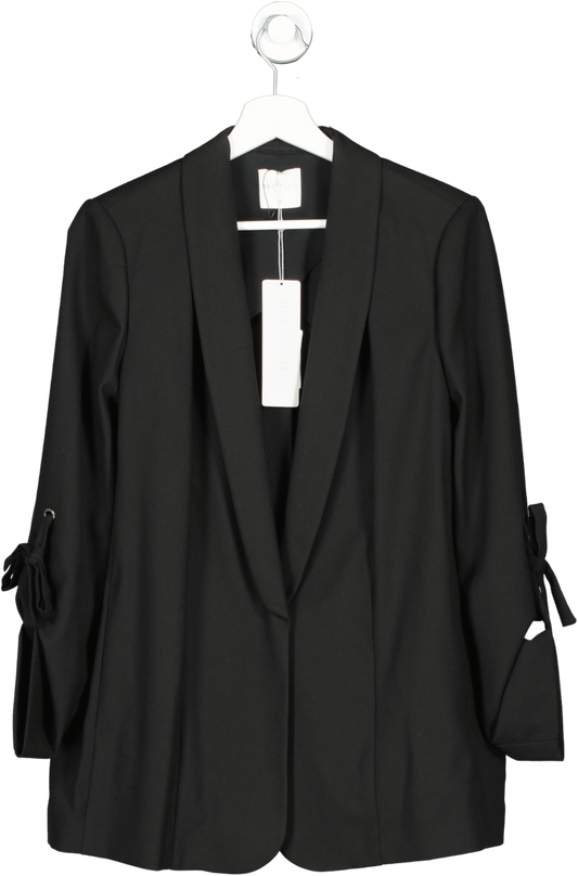 Betty & Co Black Tie Sleeve Detail Blazer UK 12