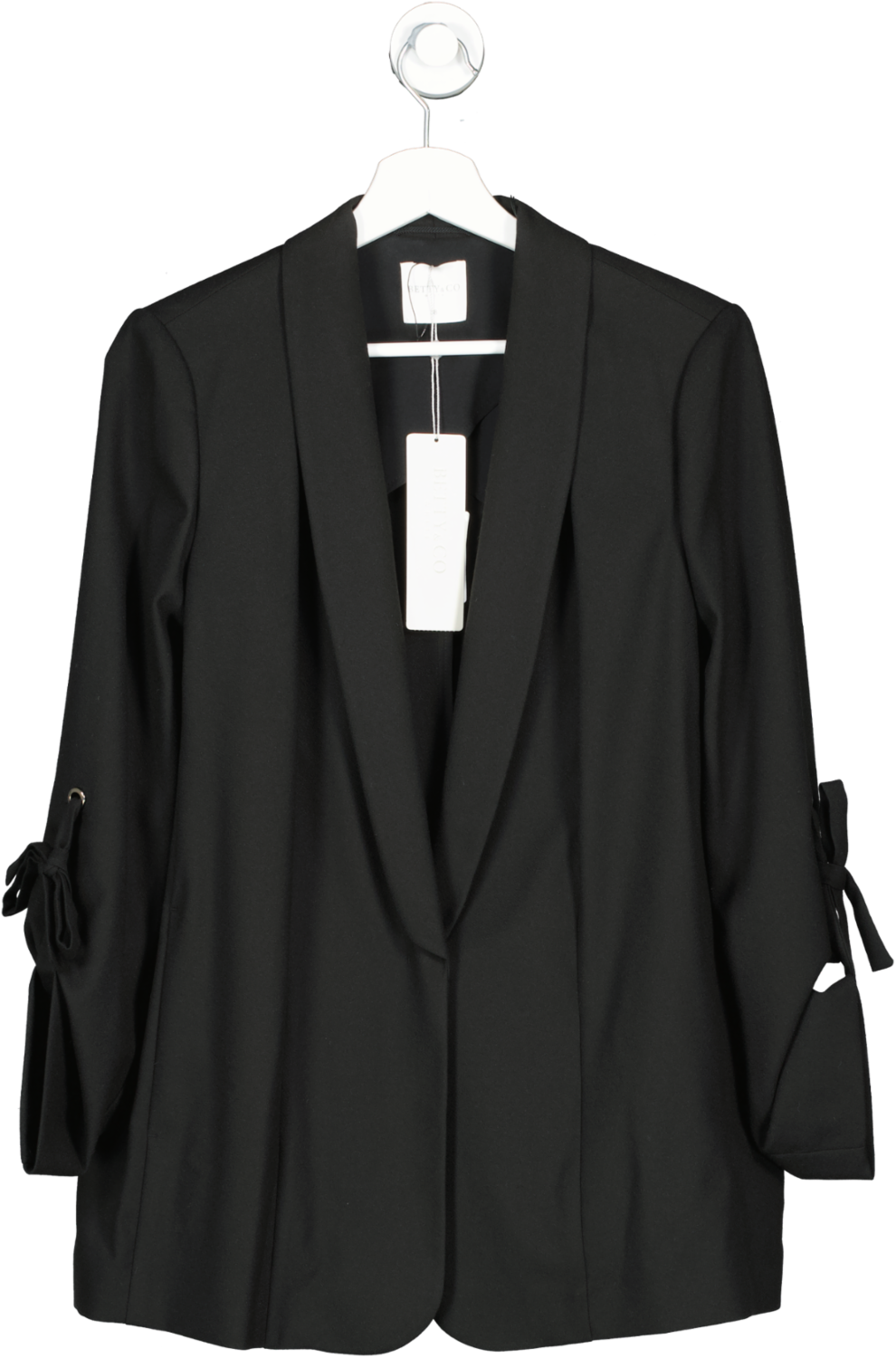 Betty & Co Black Tie Sleeve Detail Blazer UK 12