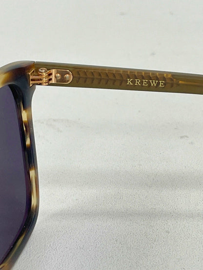 Krewe Tortoise Shell Polarized Lafitte Sunglasses in case