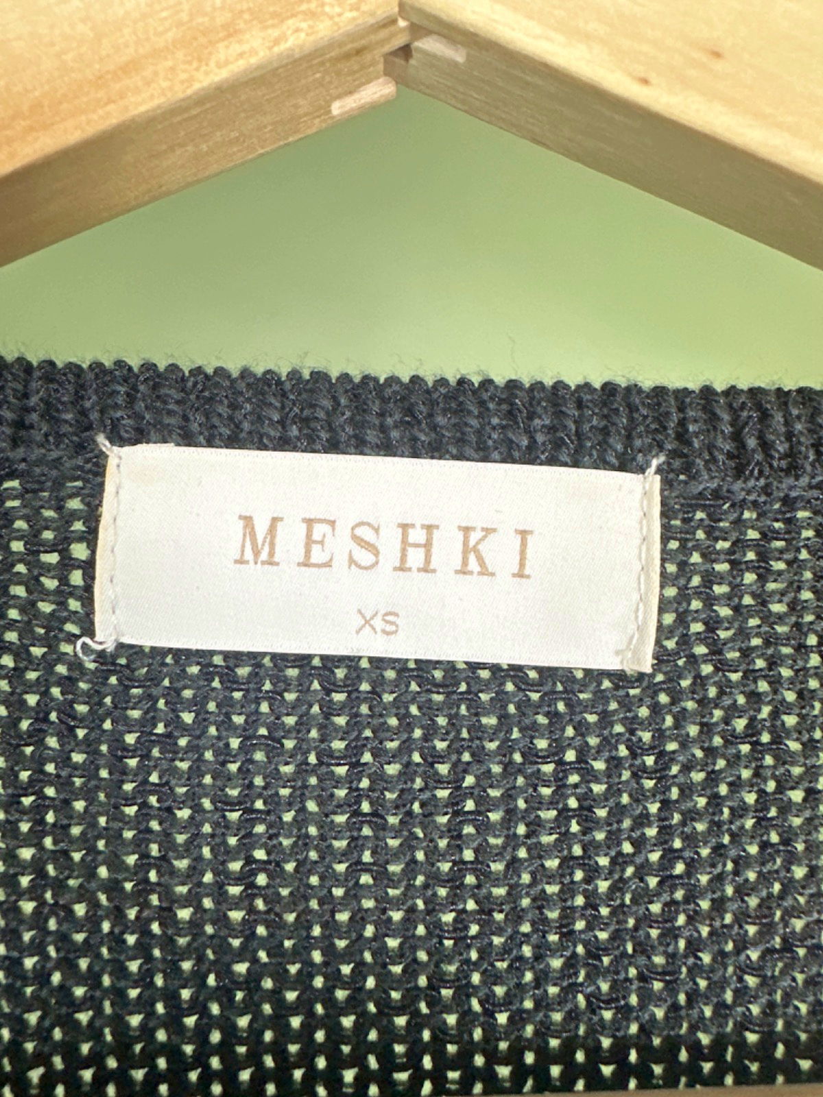 Meshki Black Cut-Out Knitted Dress UK XS