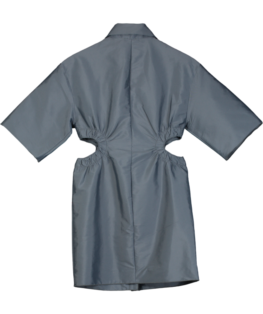 Sandro Grey Mini Shirt Dress Fr34 UK 6