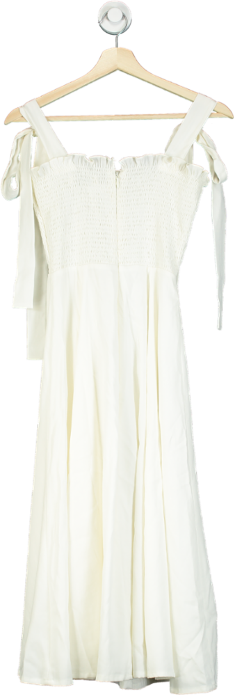 House of CB White Sleeveless Midi Dress UK S