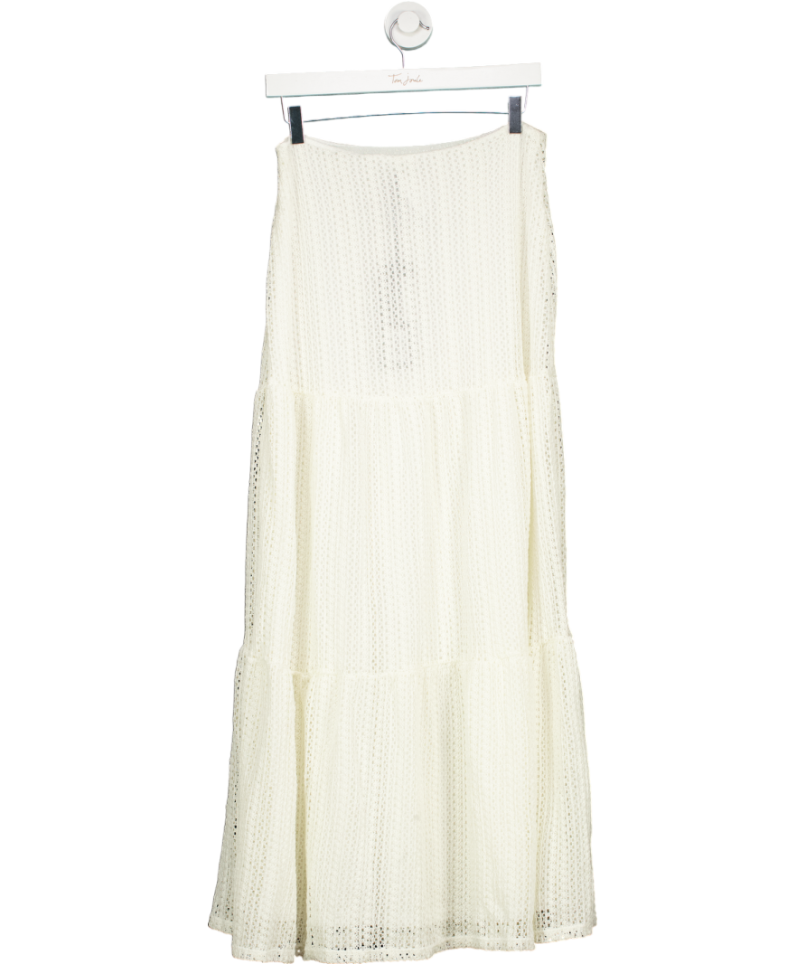 White Fox White Back To Summer Maxi Skirt UK M