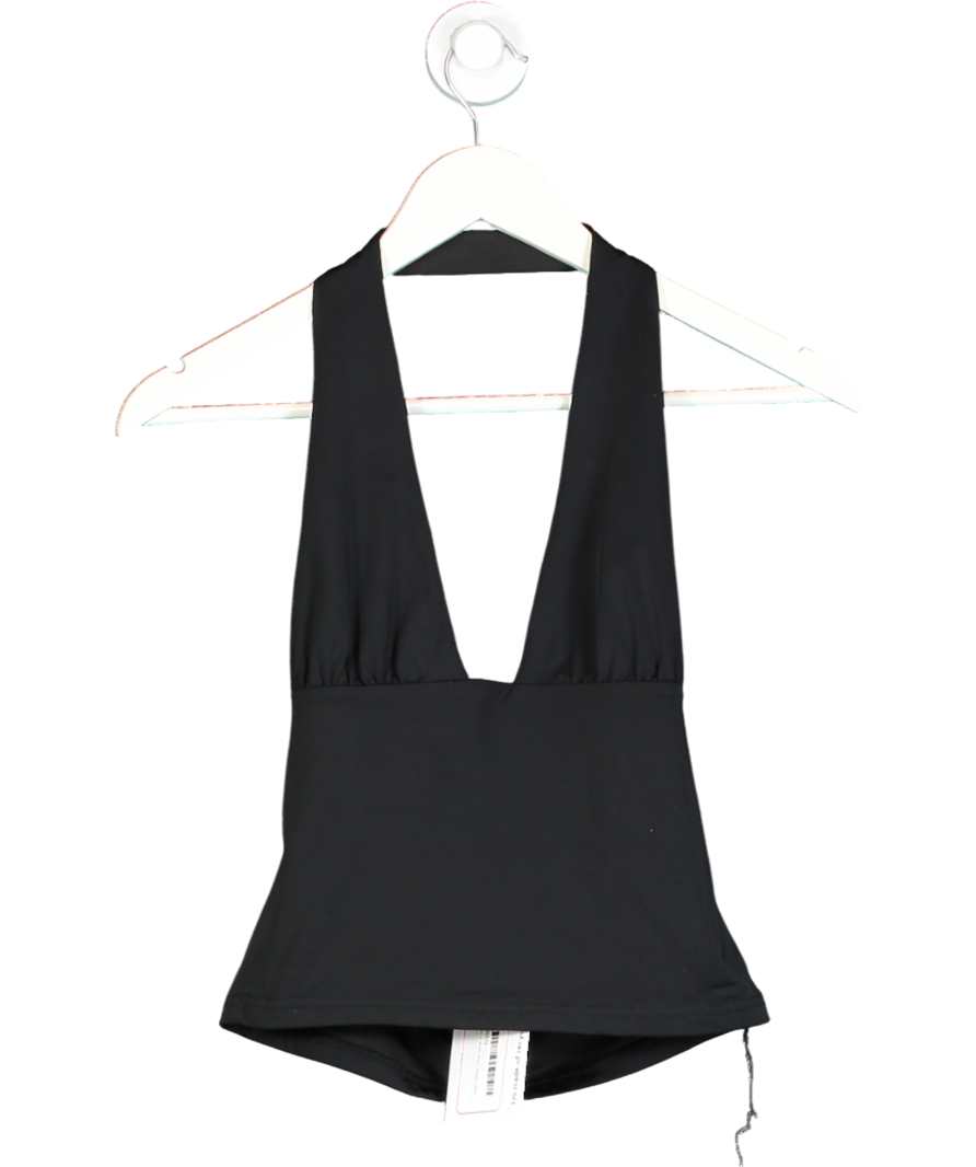 White Fox Black When I'm With You Halter Top UK M