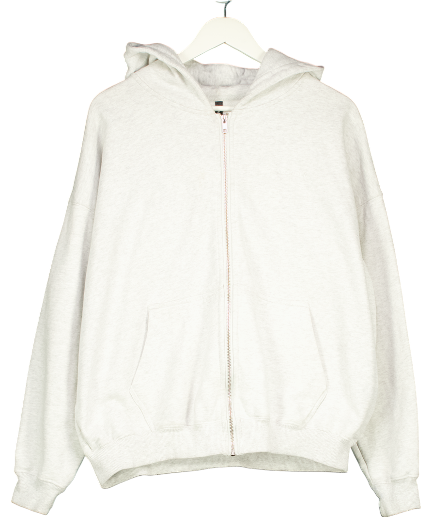 Adanola Grey Oversized Full Zip Hoodie UK M