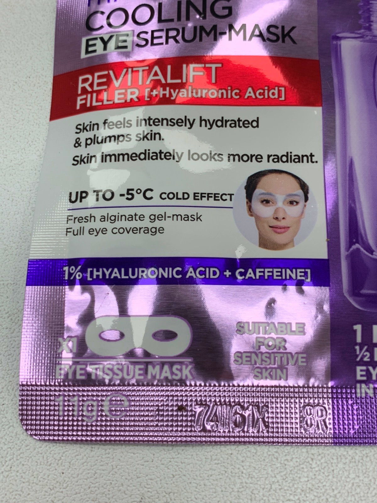 L’Oréal Paris Hyaluronic Acid Cooling Eye Serum-Mask Revitalift Filler 11g
