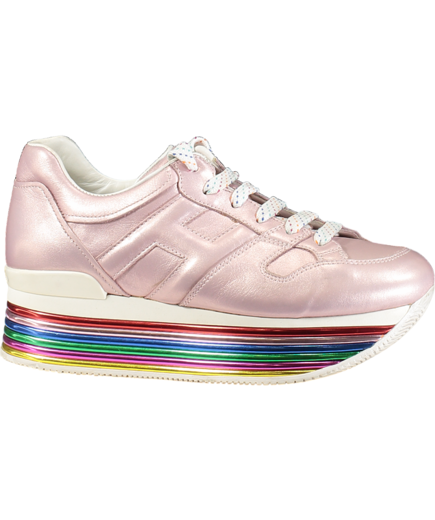 Pinko Pink H352 Donna Time Rainbow Platform Trainers UK 5 EU 38 👠