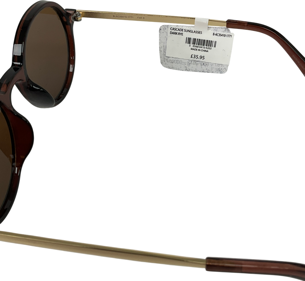 sea salt Brown Cascade Dark Rye Sunglasses