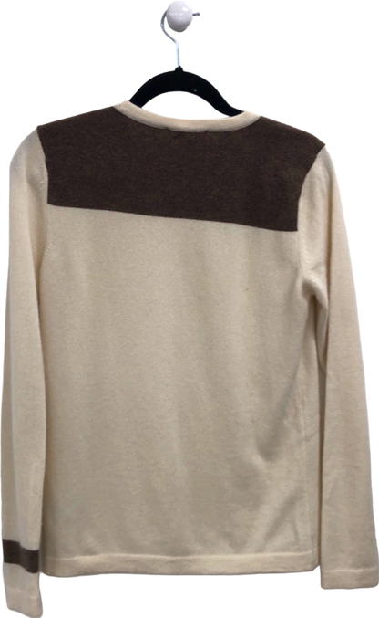 Winser London Beige and Brown Cashmere Jumper UK S