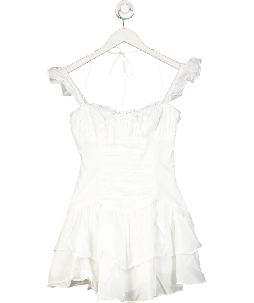 FOREVER NEW White Corset Mini Dress UK 8