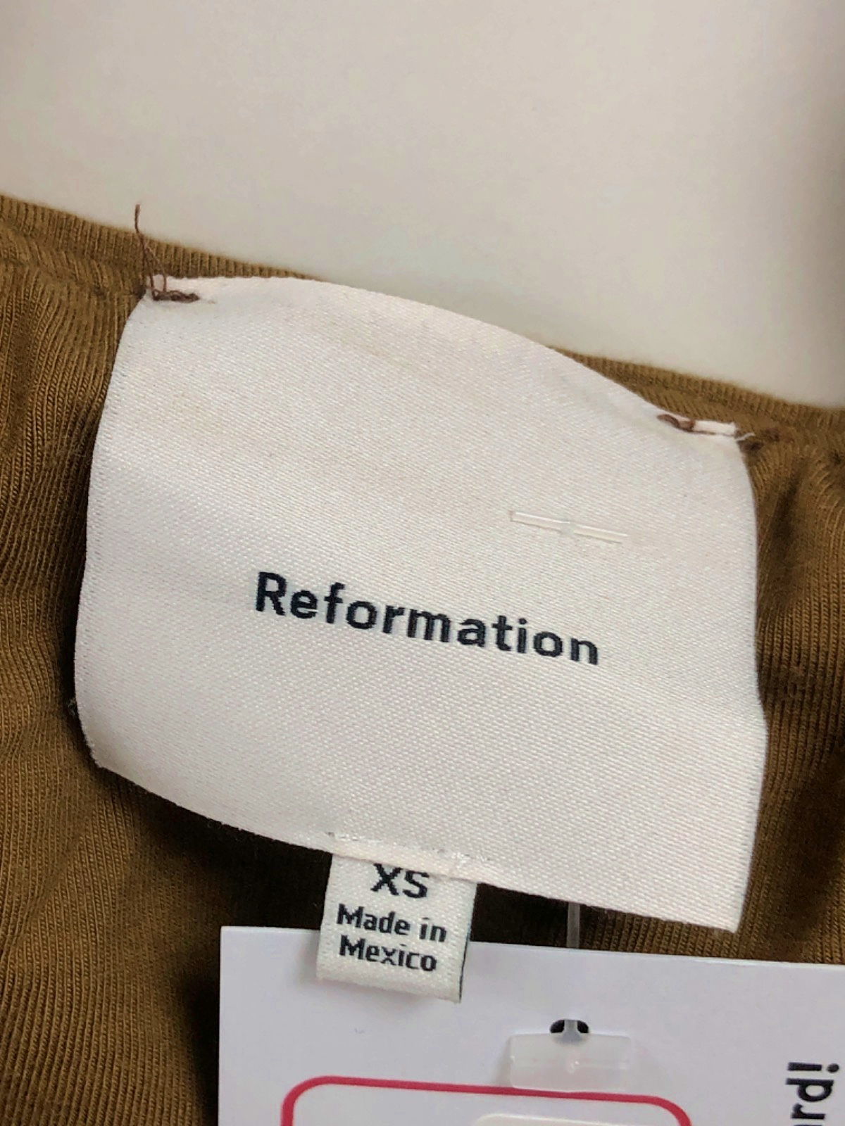 Reformation Brown Sleeveless Dress UK XS