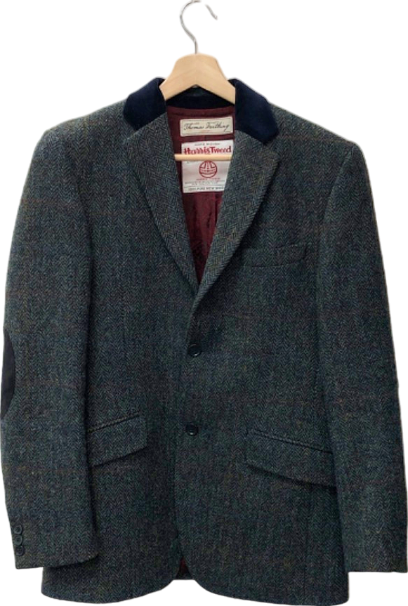 Thomas Farthing Grey Tweed Blazer UK 36L