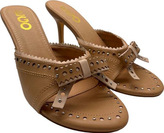 Ego Tan Heeled Mules UK 5