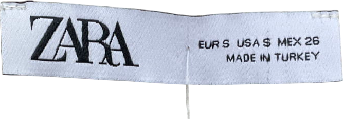 ZARA Beige Crochet Flared Arms, Backless Top UK S