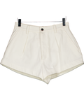 ZARA White High Waisted Tailored Shorts UK XS