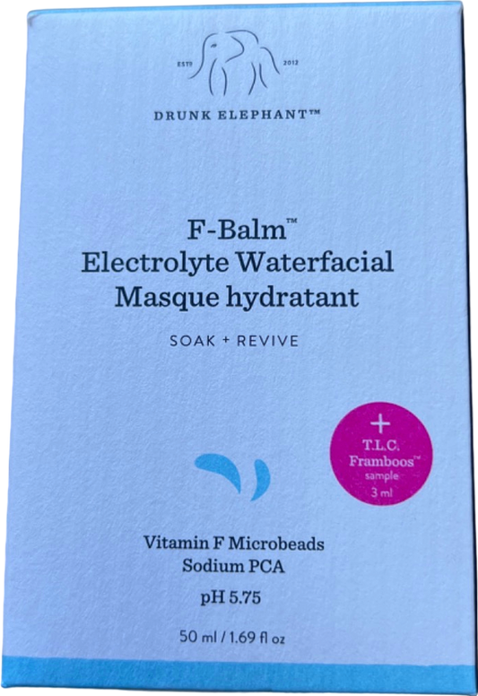 Drunk Elephant F-Balm Electrolyte Waterfacial Masque Hydratant 50ml