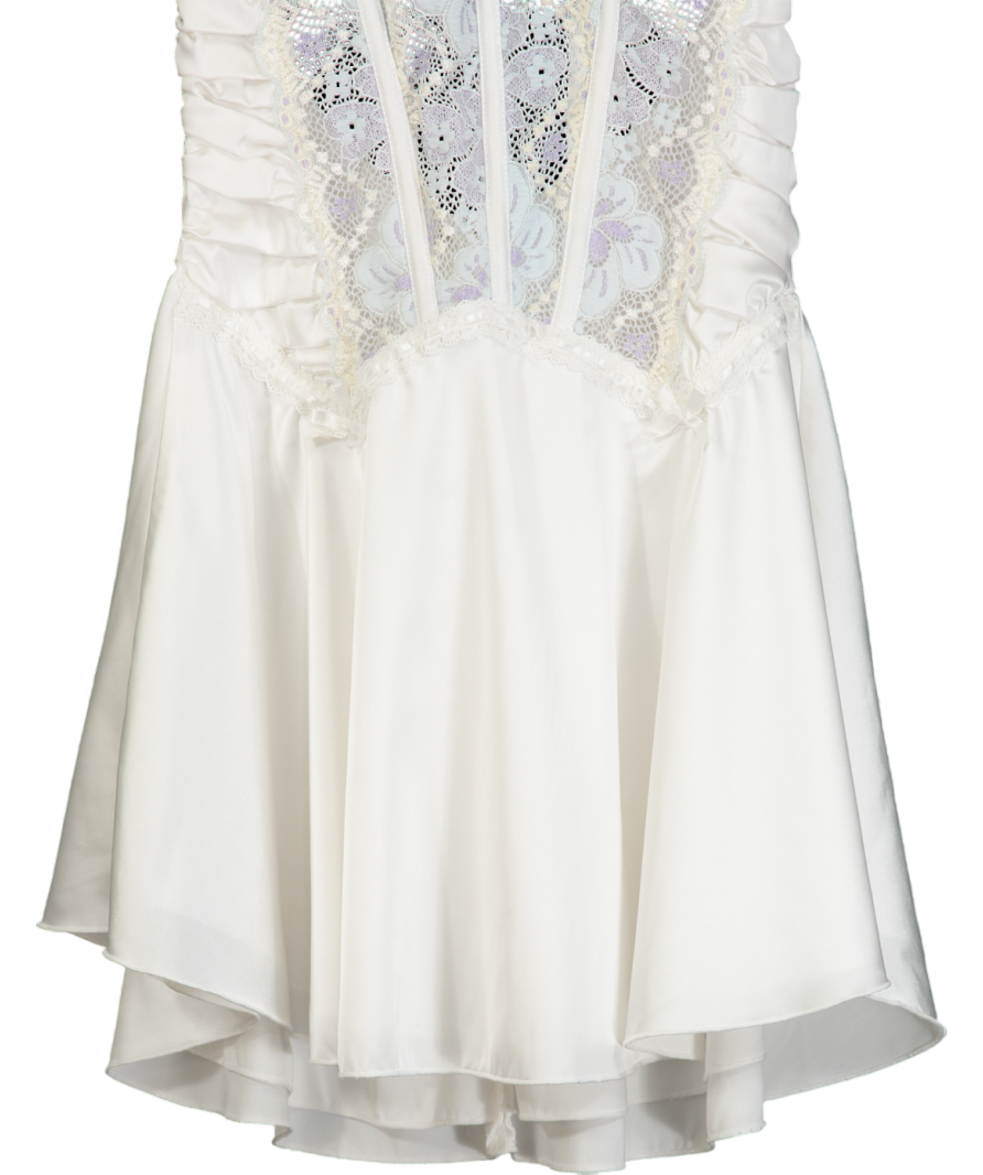 outcast White Eternal Mini Dresss UK S