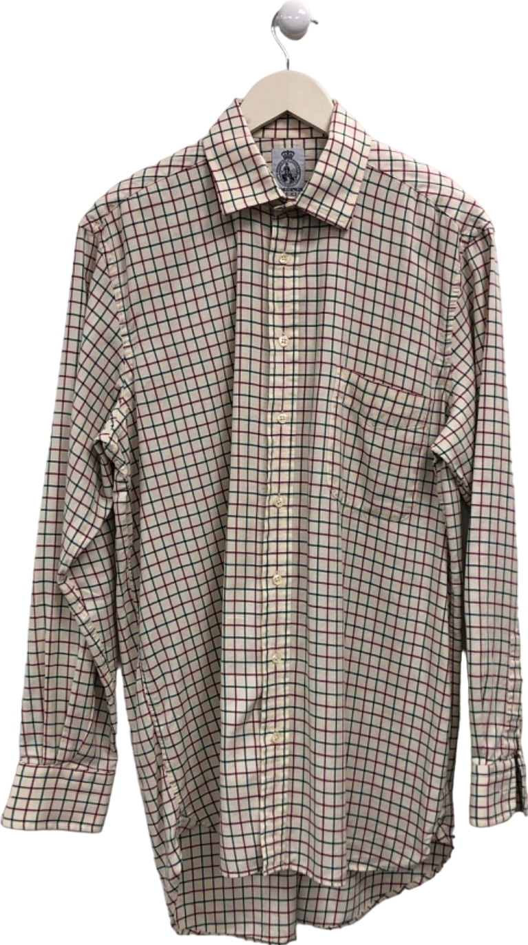 Cordings Cream Check Shirt UK 16-41