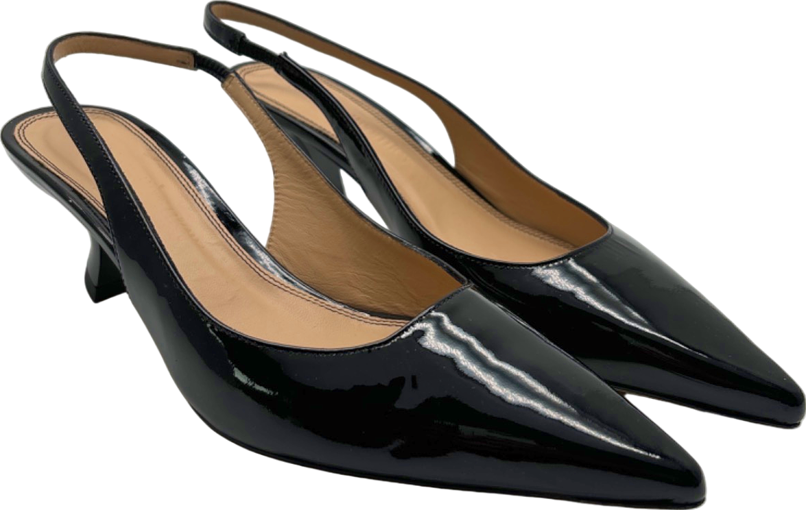 Russell & Bromley Black Slingback Heels UK 5