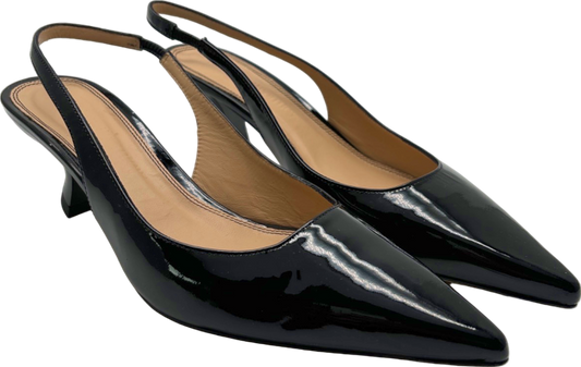 Russell & Bromley Black Slingback Heels UK 5