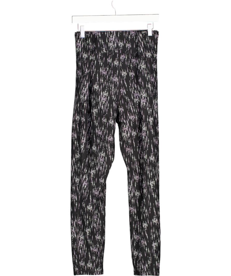 TU Black Active Abstract Print Workout 3/4 Leggings UK 24