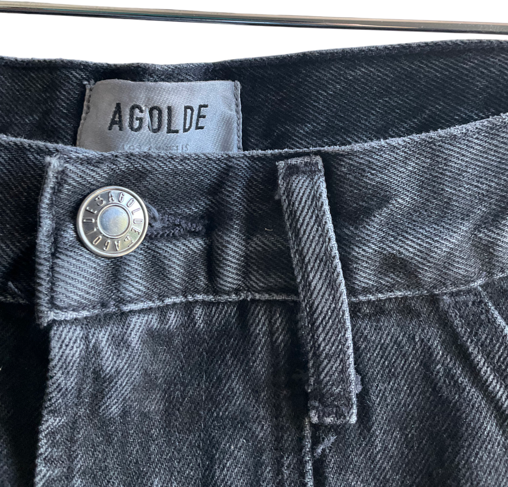 AGOLDE Black Cooper Cargo High - Rise Jeans W27