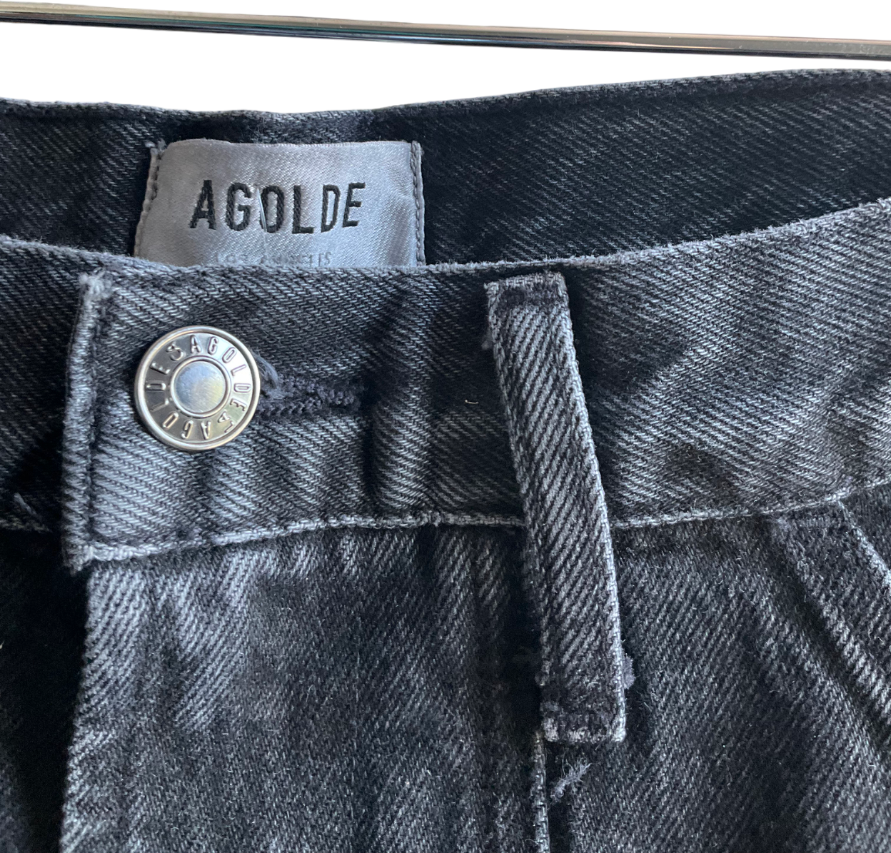 AGOLDE Black Cooper Cargo High - Rise Jeans W27