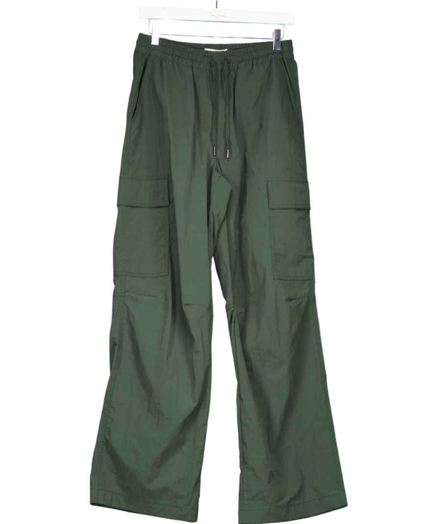 WAT. THE BRAND Forest Green Cargo Style Trousers UK 8