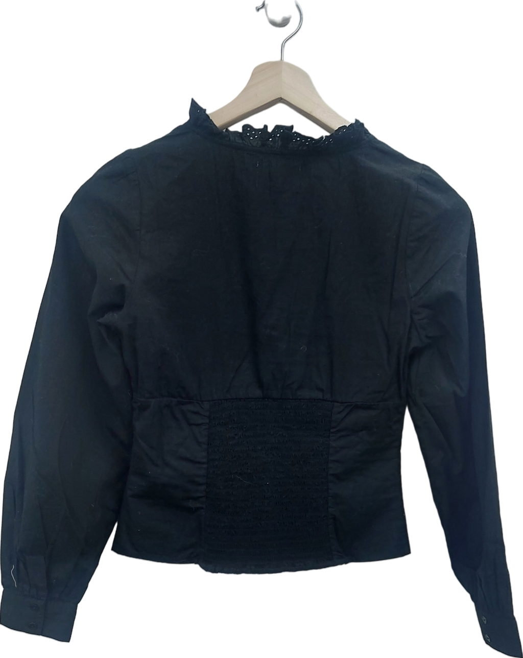 Rouje Black Annette Shirt UK 8