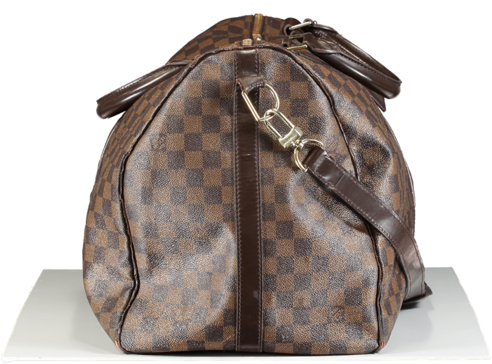 Louis Vuitton Brown Keepall Bandoulière 55 Weekend Bag