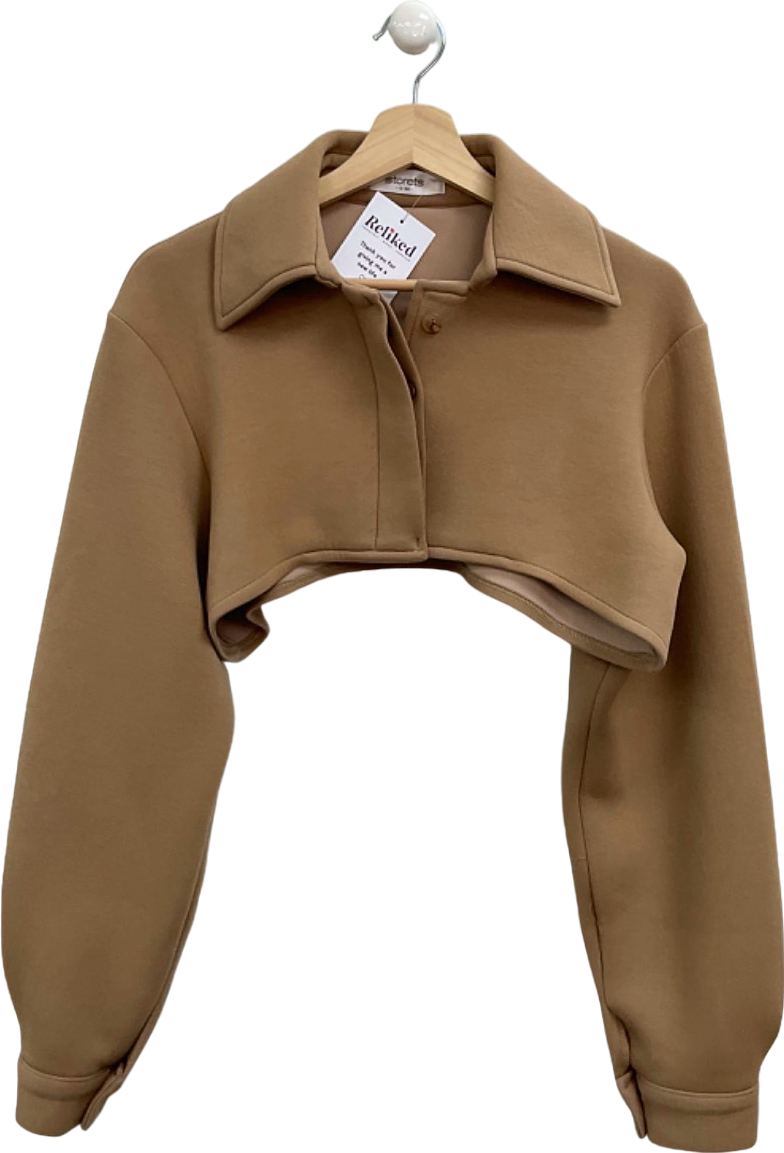Storets Beige Cropped Jacket UK S/M
